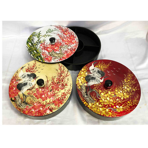 round lacquer box/ Vietnam lacquer box (Ms.Sandy 0084587176063 WS)