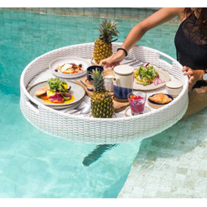 Hot Coming Summer Rattan Floating Tray - Float Tray Is used to Serve Breakfast in Swimming Pool