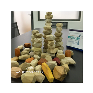 Tumi Ishi Wood Rock Set - Wooden Balance Rocks- Natural Wood Children Toy - Sensory Toys for Kids WS0084587176063