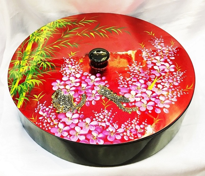 round lacquer box/ Vietnam lacquer box (Ms.Sandy 0084587176063 WS)