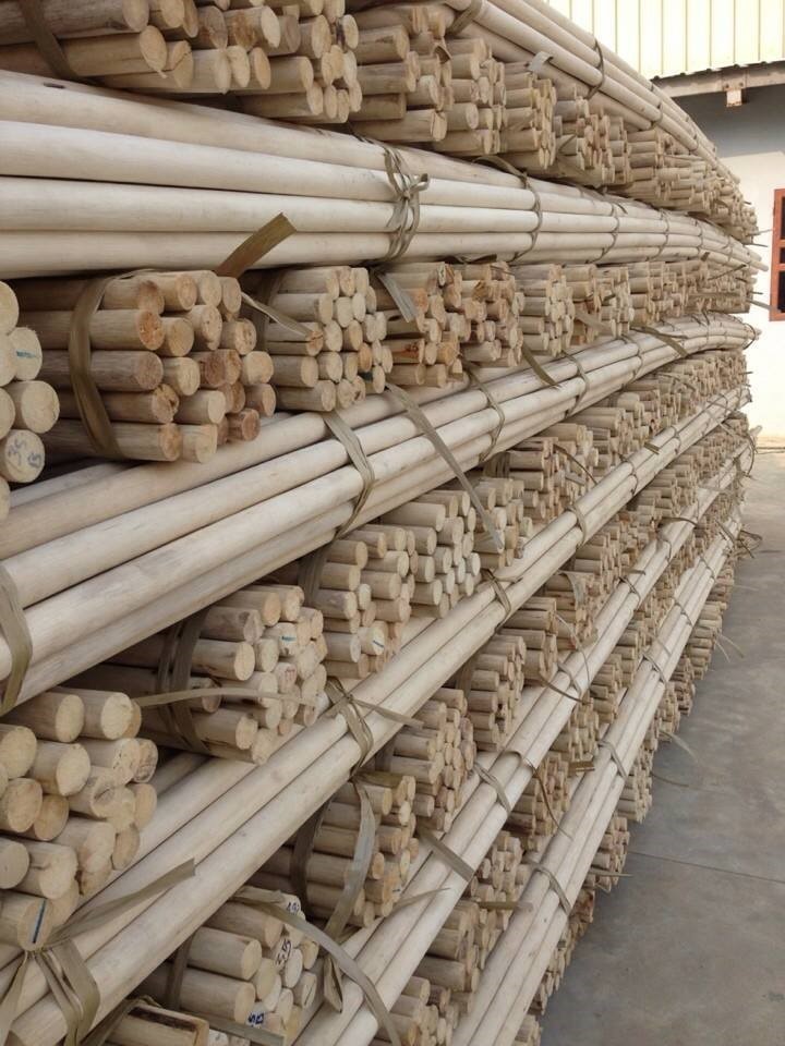 Wholesale 18mm to 50mm Polished Rattan Manau Cane Poles 100% Nature Dry Straight Rattan Bamboo pole for sale