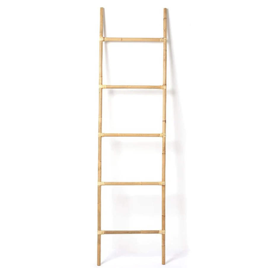 BEST PRICE LADDER MADE FROM BAMBOO UNFOLDABLE FOR HANGING CLOTHES MINIMALISM DECORATION 2023