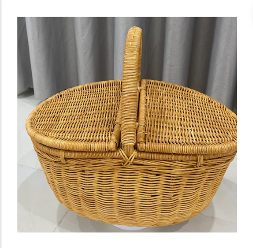 HOT SALE WICKER BASKET LOW PRICE CHEAP SALE - HIGH QUALITY PICNIC FOOD CONTAINING BASKET SALE WITH BEST PRICE NEW TREND SUMMER24