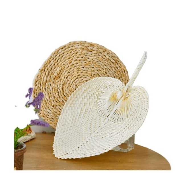 Traditional bamboo hand fan Natural rattan palm leaf hand fan wholesale hanging fan made of bamboo for export