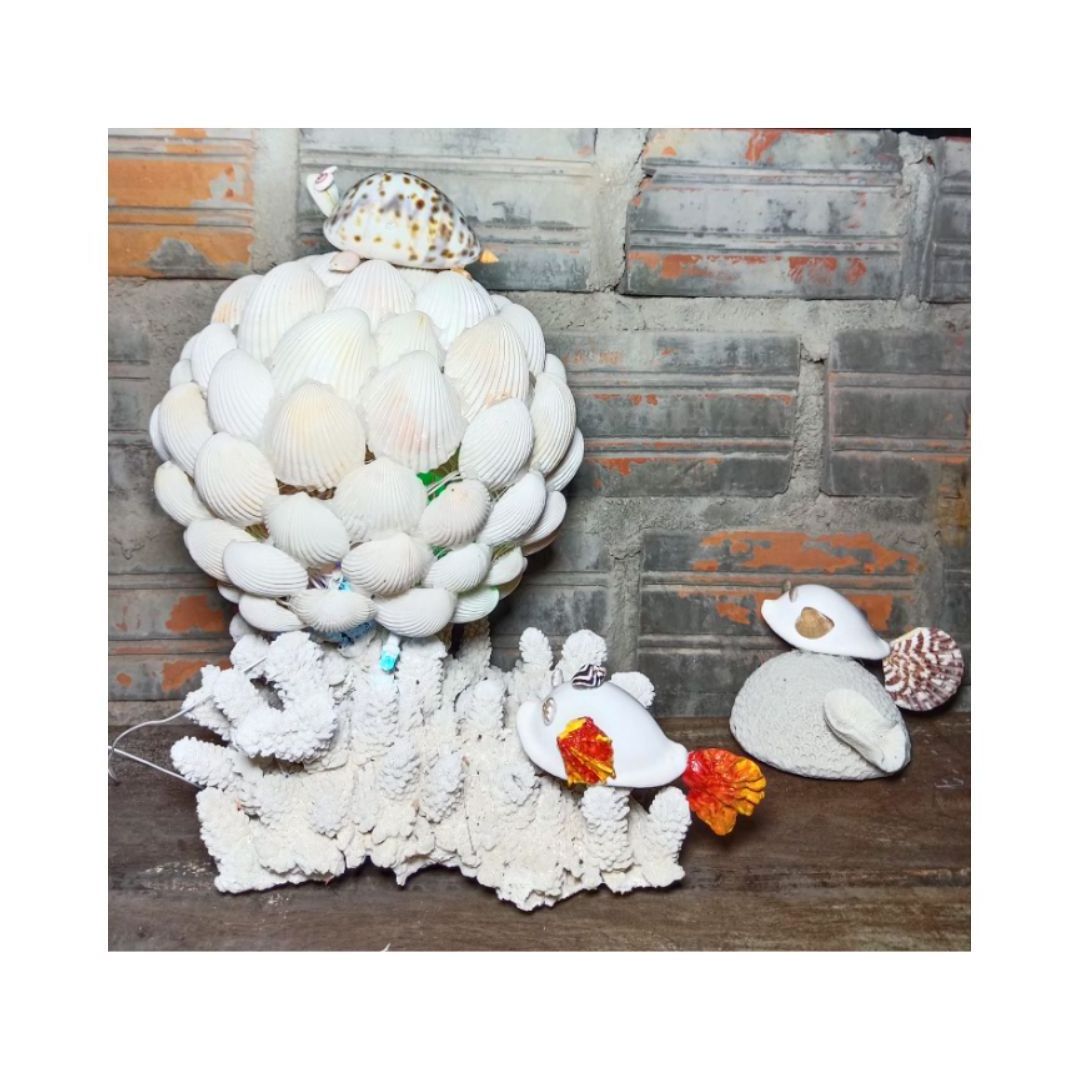 GOOD PRICE TOP SALE SEASHELL HANDICRAFT - NATURAL HANDMADE SEASHELL SOUVENIR PURCHASING WITH DEEP CHEAP PRICE