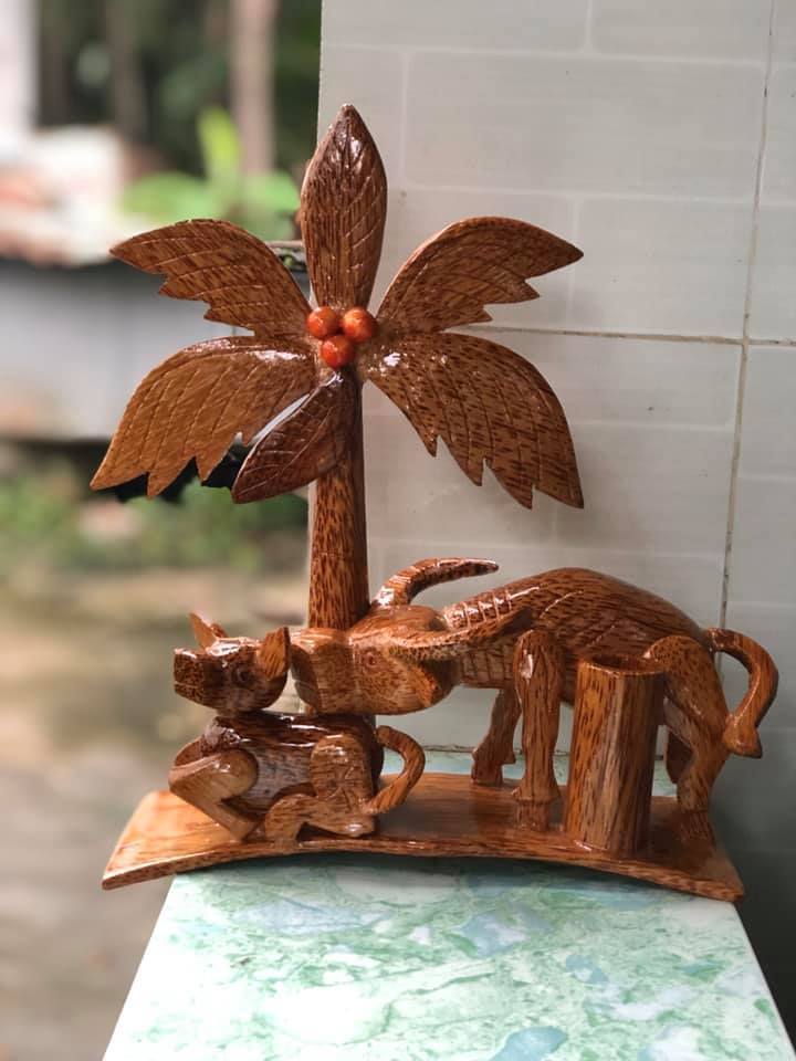 Carved toothpick holder made from coconut wood - coconut toothpick holder (Ms.Sandy +84 587176063) 99 Gold Data