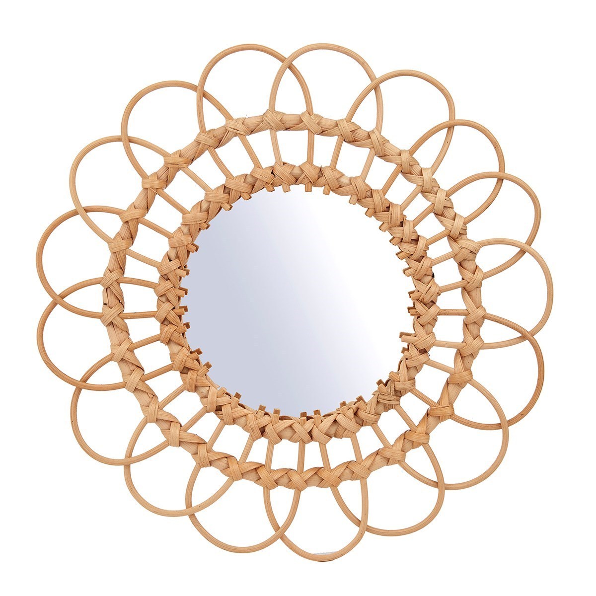 Best Vietnamese Supplier Handicraft Decoration Wall Rattan Mirror For Home And Hotel Decor