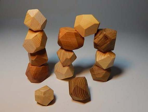 Tumi Ishi Wood Rock Balancing Blocks For Children Intelligent Toys Mixed Wood Species Wholesale In Bulk Kaylin 0084817092069 WA