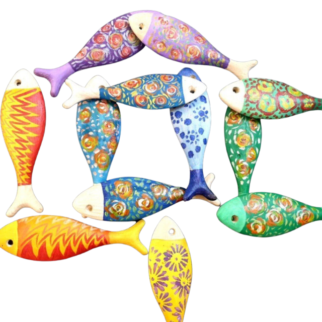 Unfinished/finished Wooden Fish for Crafting, Home & Room Decor, DIY Craft Handmade Unfinished Wood Fish Wooden Fish Shape