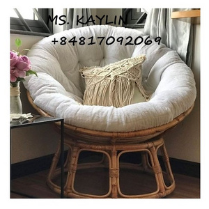 Super Comfortable Living Room Rattan Wicker Papasan Radar Chair with Cushion from Vietnam (Kaylin Whatsapp +84817092069)