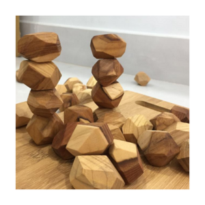 Tumi Ishi Wood Rock Balancing Blocks For Children Intelligent Toys Mixed Wood Species Wholesale In Bulk Kaylin 0084817092069 WA