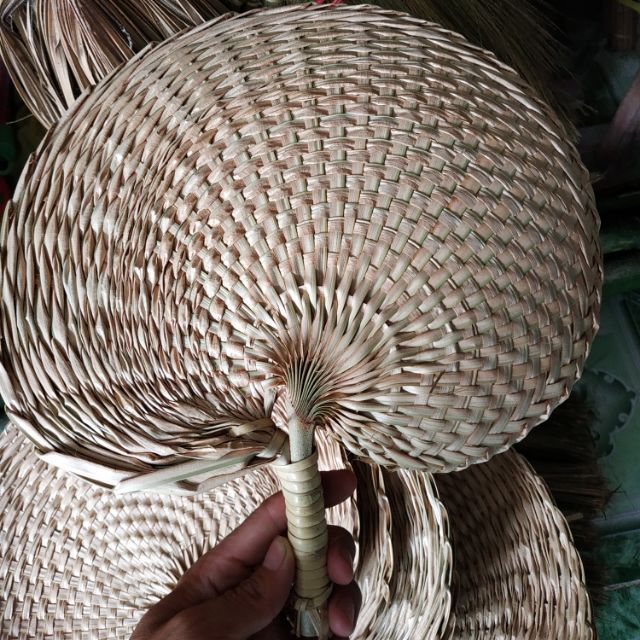 Pure Hand-Woven Wheat Straw Fan Elderly Summer Natural Hand Rocker Fan (Jena :+84969758556)