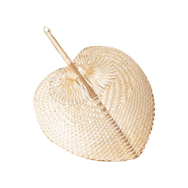 Traditional bamboo hand fan Natural rattan palm leaf hand fan wholesale hanging fan made of bamboo for export