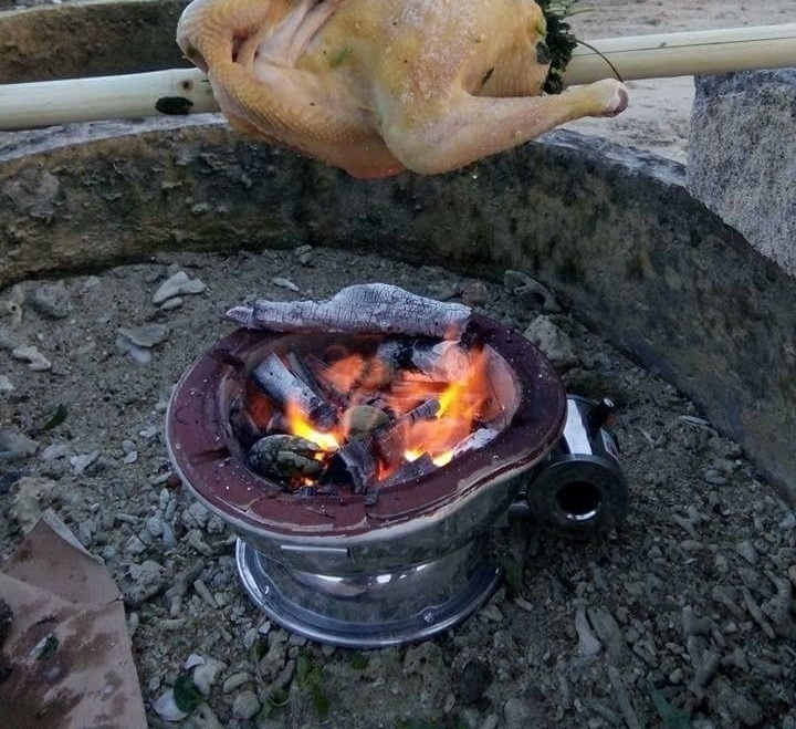 Vietnam Traditional Camping Item- Mini Coal Stove With Electronic Fan- Convenient Product For Outdoor Activities