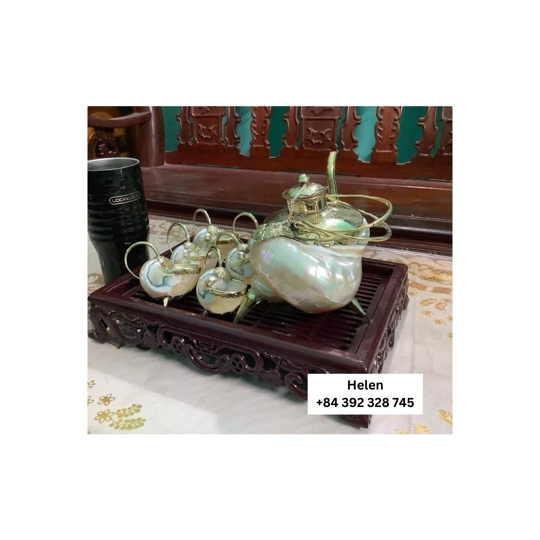 Cheap sale seashell teapot - new design teapot and cup set with low price - good quantity low sale teapot set made in Vietnam