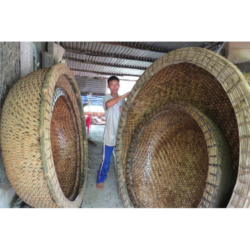 Round fishing boat made from bamboo/ Bamboo coracle boat high quality (Ms.Sandy 84587176063)