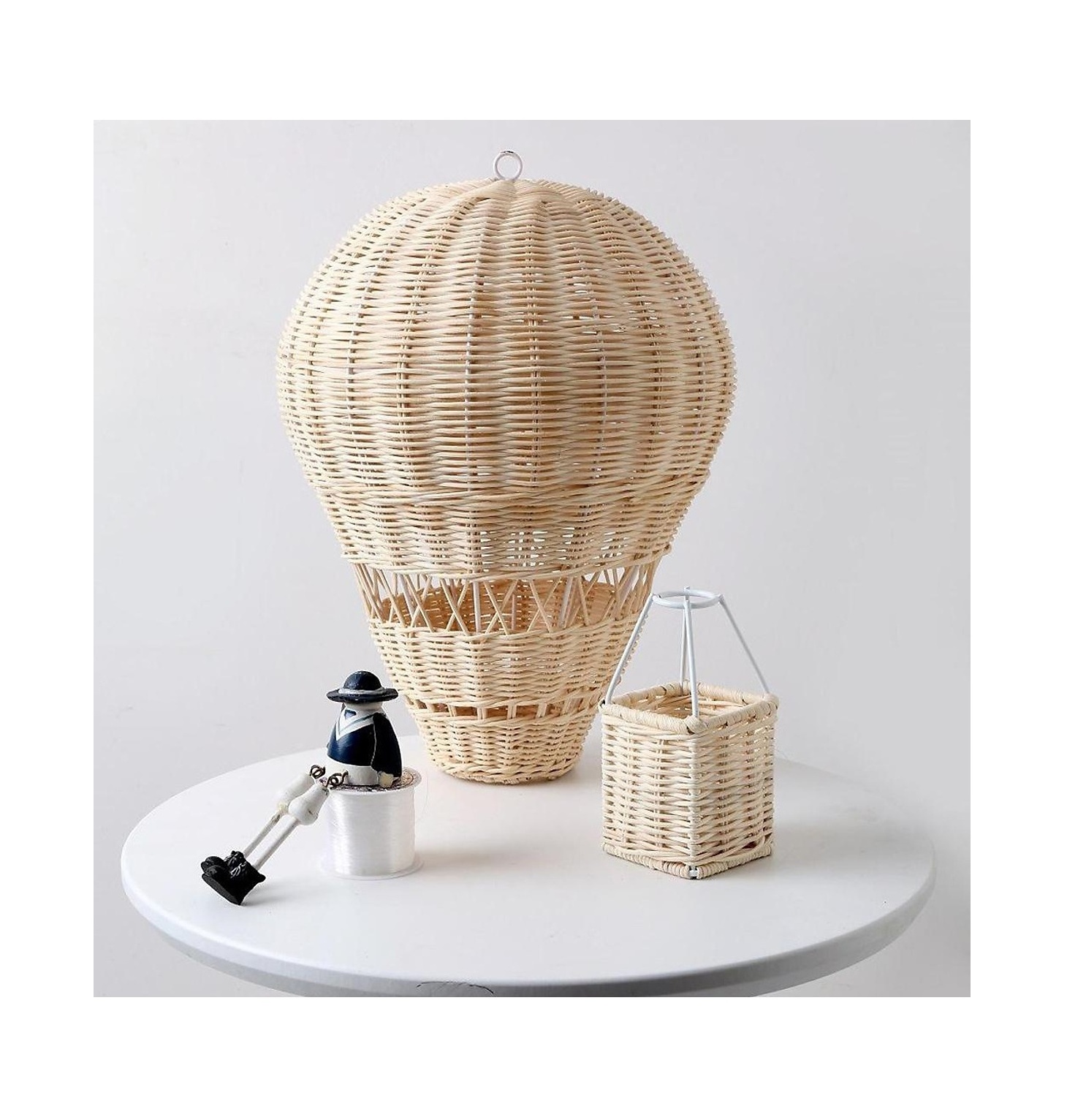 Home Decor 100% Natural Handmade Eco Friendly Rattan Hot Air Balloon Decoration//Rachel: +84896436456