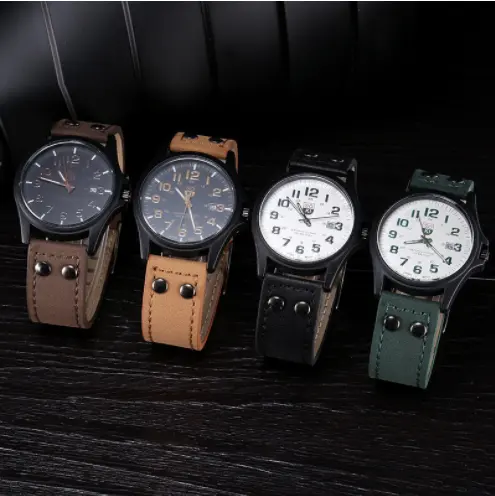 New Leather Strap Hand Men Wrist Best Seller Soki New Styles Men Leather Business Casual Watches Quartz Wristwatch