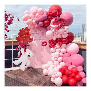 custom themed balloon chain  balloon arch kit decorations bride ballons Propose engagement Valentine's Day party decorations