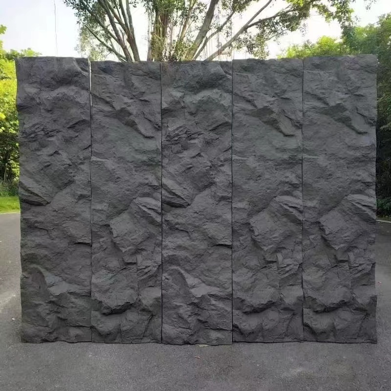 Artificial polyurethane stone panel faux PU rock stone wall panel good looking decorative material for KTV decor veneer exterior