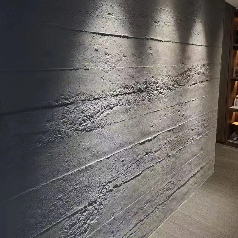 MCM soft tiles cement concrete board flexible stone wall panel for house store restaurant decorating