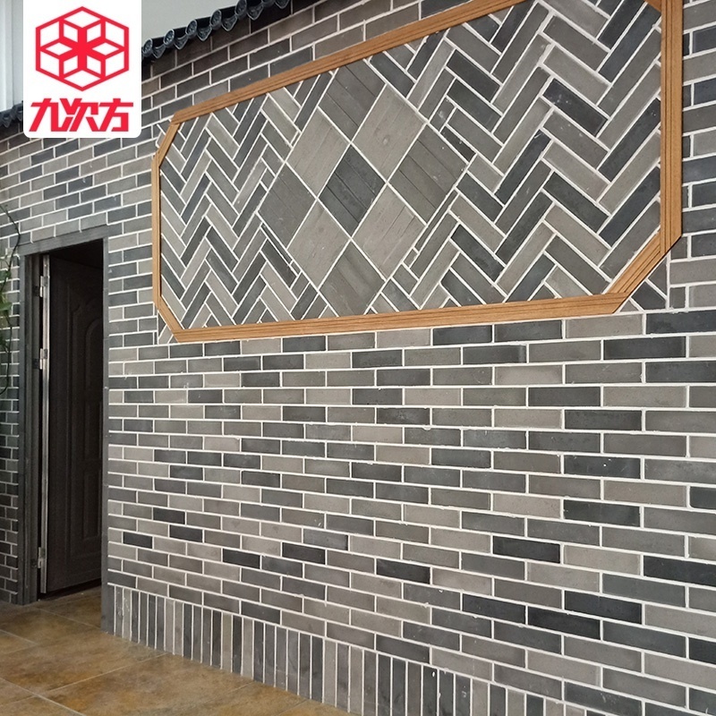 Factory direct sale Black brick  Chinese style cement brick tile exterior