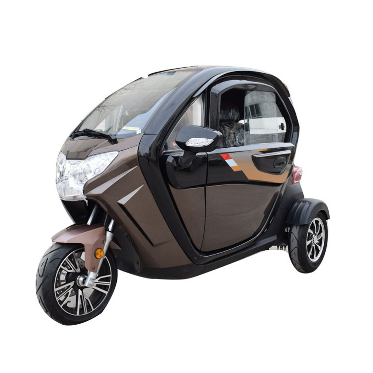 Hot sale new arrival fully enclosed closed electric 3 wheel 2 person electric car disabled enclosed electric car