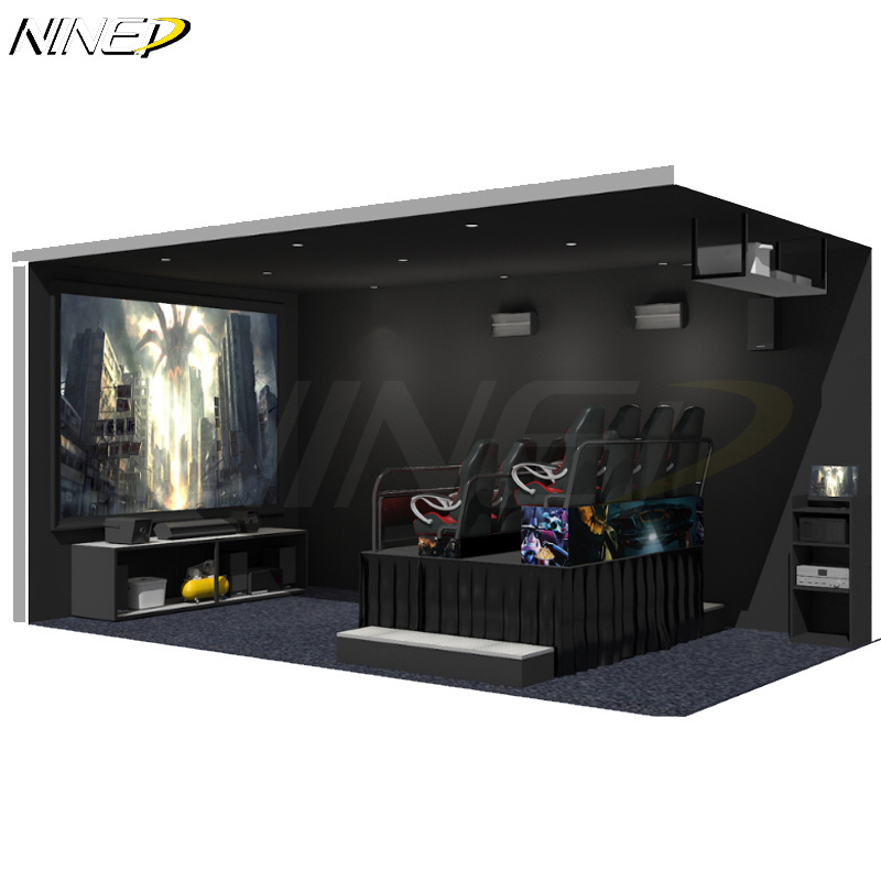 3d 4d 5d Cinema One Stop Vr Theme Park Game Machine Metal Shopping Mall 5D Cinema Hydraulic System 6 Seats Indoor Arcade Games