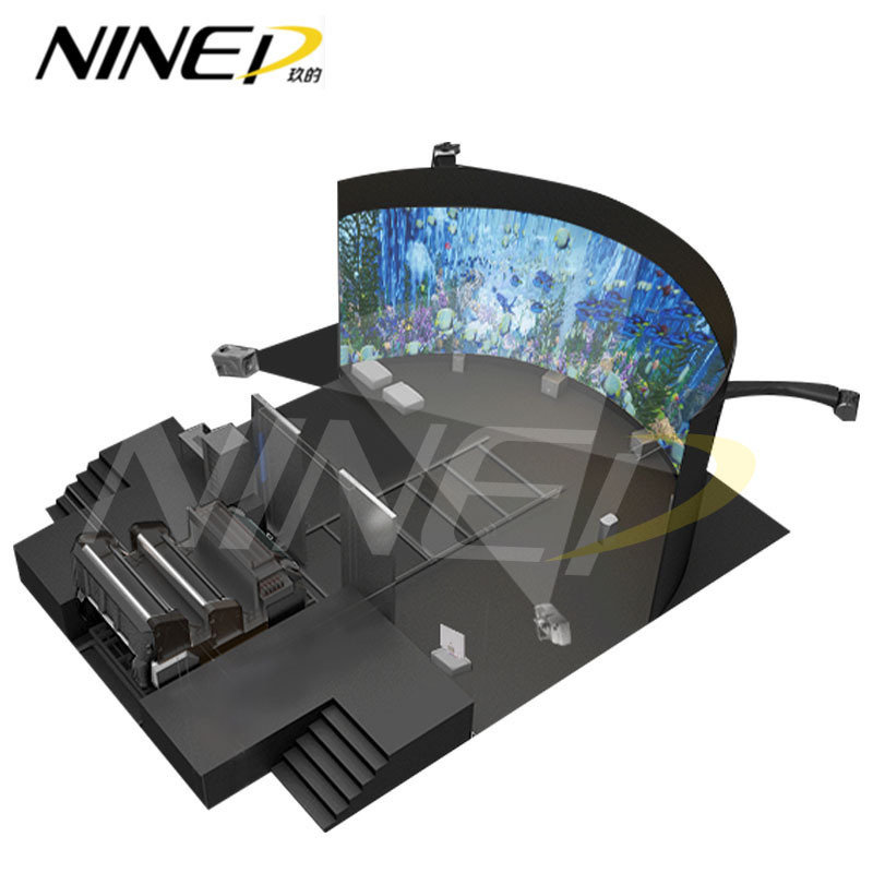 9dvr Six seats 9d virtual reality 3D Naked Eye Track Cinema virtual movies Attractions