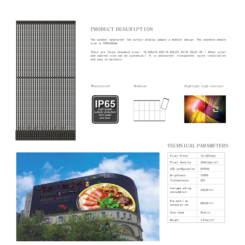 P3.91-7.82 Transparent LED Film Screen Indoor Window Display Translucent Flexible Crystal Film Display Digital Signage