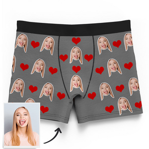 Dropshipping Custom printed face 2021 custom men's function comfortable underwear for men gay