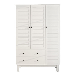 Large freestanding wholesale wooden furniture modern bedroom cabinet wardrobe with drawers