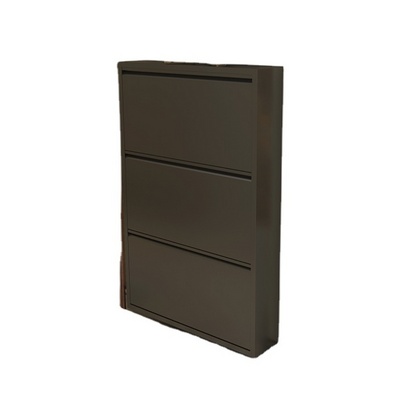 Wall Hidden Shoe Cabinet with 2 Drawers for Entryway Freestanding Shoe Rack Narrow Shoe Organizer with 3 Flip-Drawers