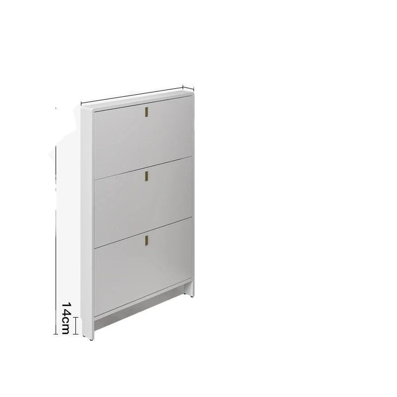 Ultra-Thin Shoe Cabinet 10cm Extremely Narrow Home Doorway  Wooden Simplicity Modern Small Apartment