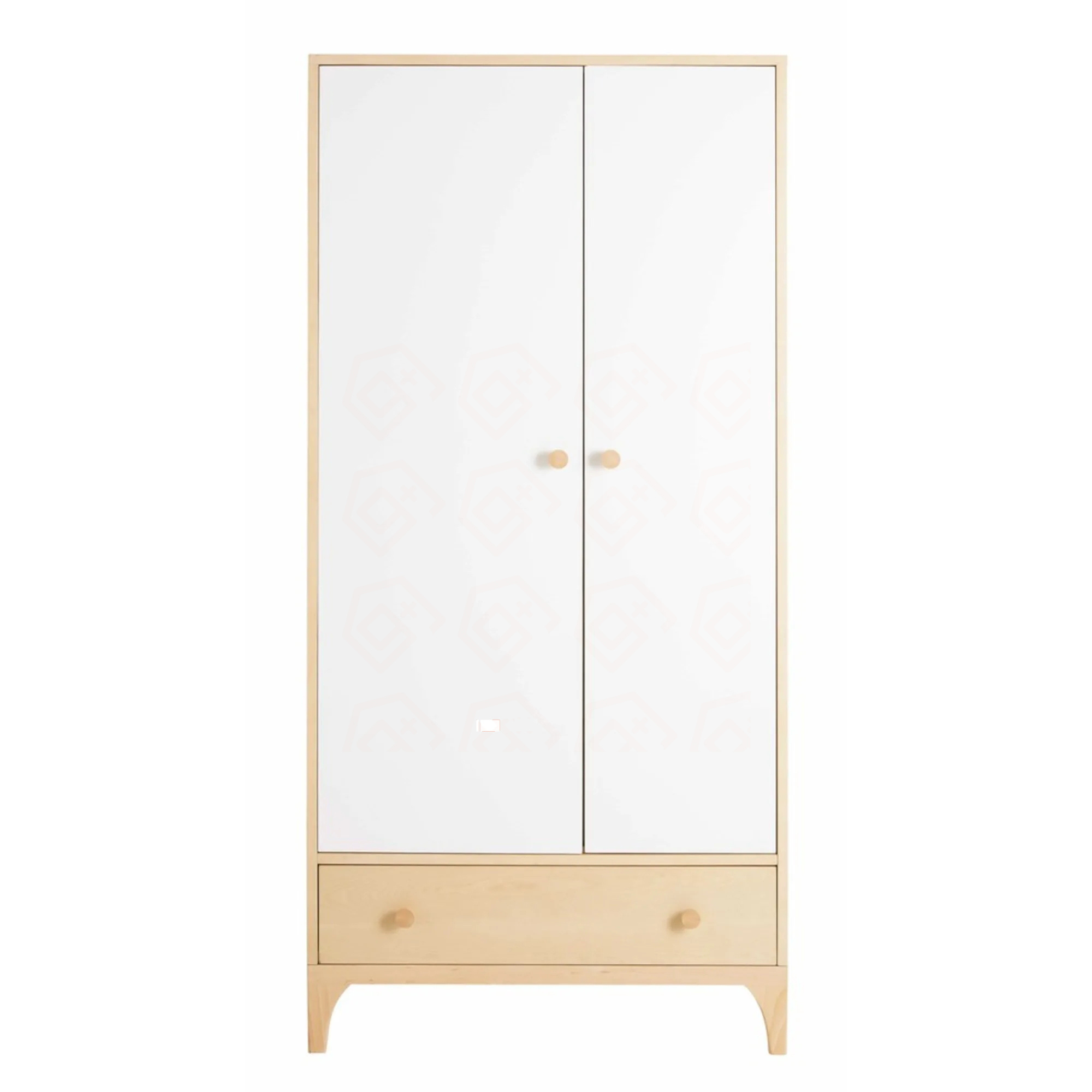 High Quality White Modern Style Wholesale High-capacity  Wooden Wardrobe