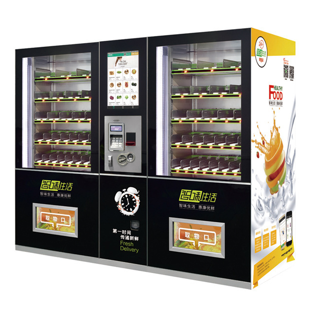 Factory Direct Sales top selling customized cold drinks snacks vending machine micro market with elevator