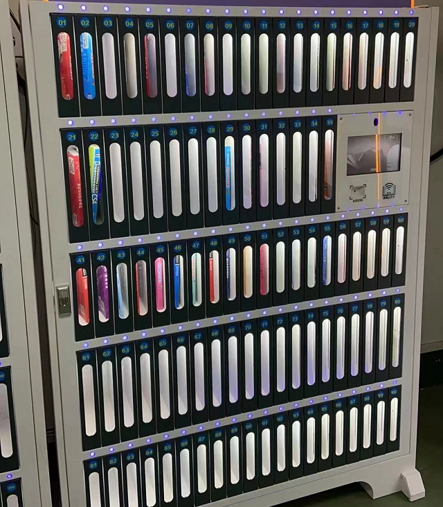 Contactless smart lockers book vending machine