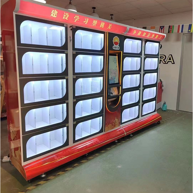 customizable industrial smart lockers vending machines for books/clothes/sneakers/t-shirts/flowers/hair/dressing