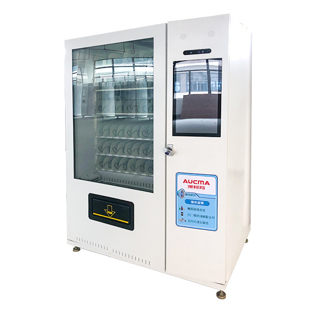 guangzhou factory sale cashless automatic robot elevator lift milk protein shake vending machine