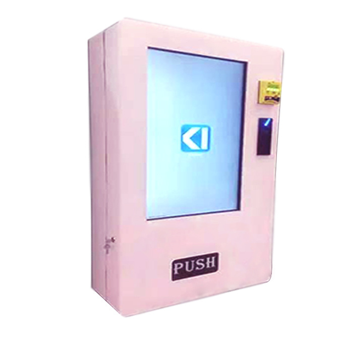 small wall mounted cashless card payment vending machine for cigerattes lashes lip gloss