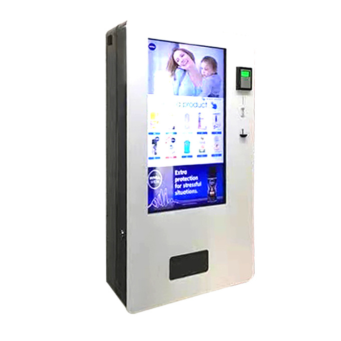 tabletop small mini vending machine with cashless card reader payment system