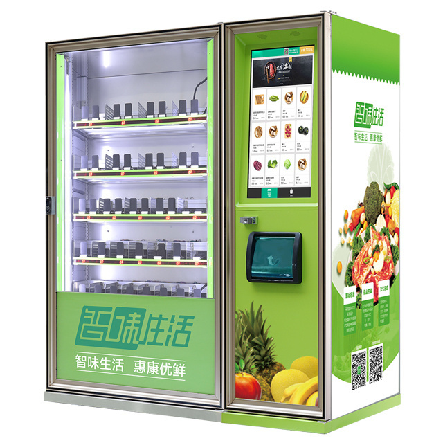 healthy cup pasta noodles elevator vending machine with cash and cashless acceptors