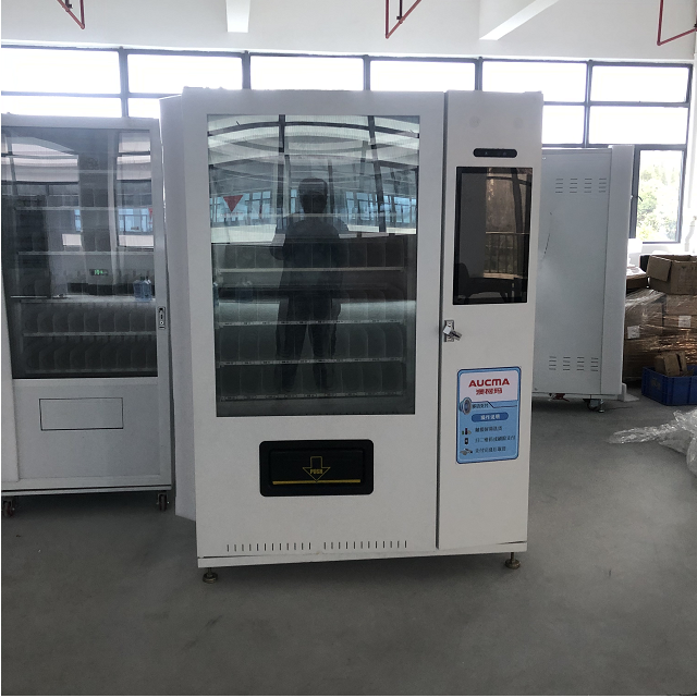 guangzhou factory sale cashless automatic robot elevator lift milk protein shake vending machine