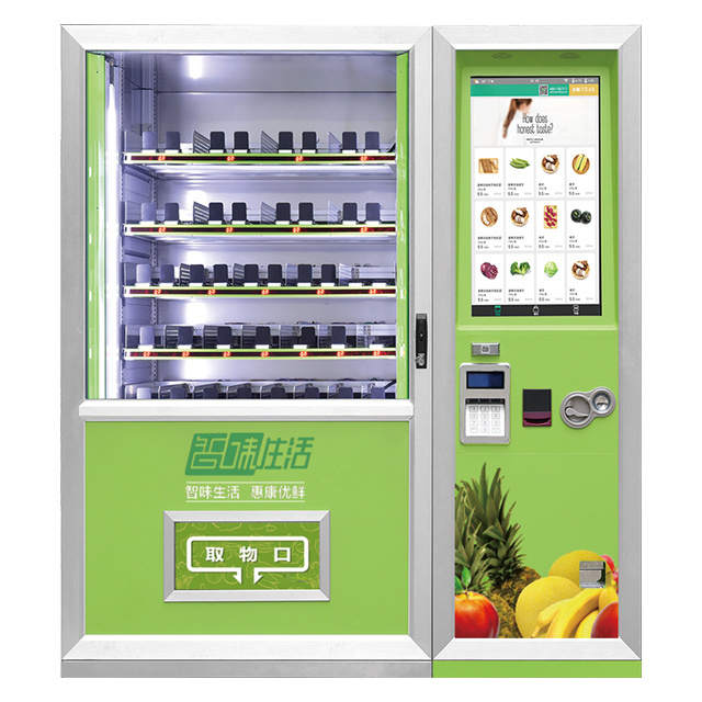 healthy cup pasta noodles elevator vending machine with cash and cashless acceptors