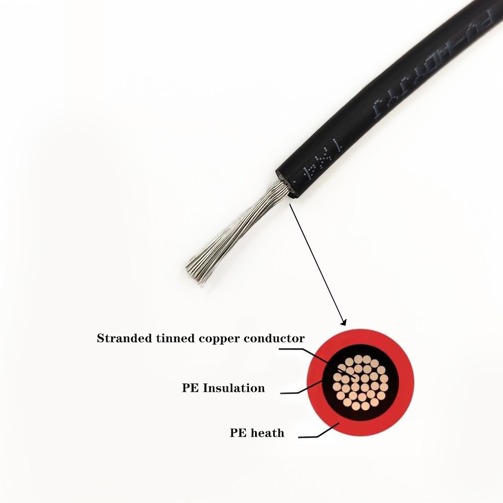 IEC certification electrical wires 10mm dc solar pv power cables mount system for solar panel