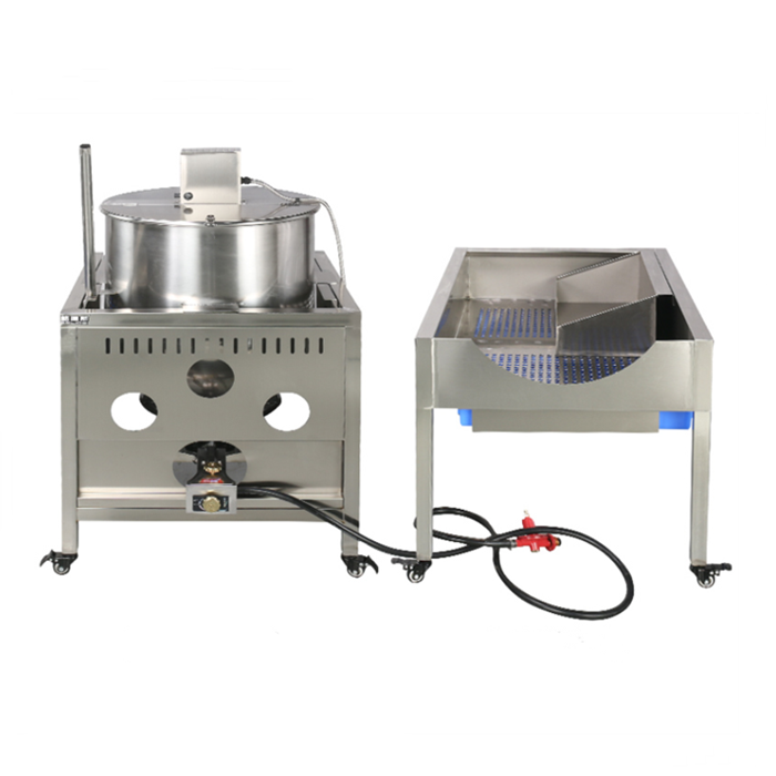 China stainless steel commercial caramel kettle corn popcorn making machine for sale