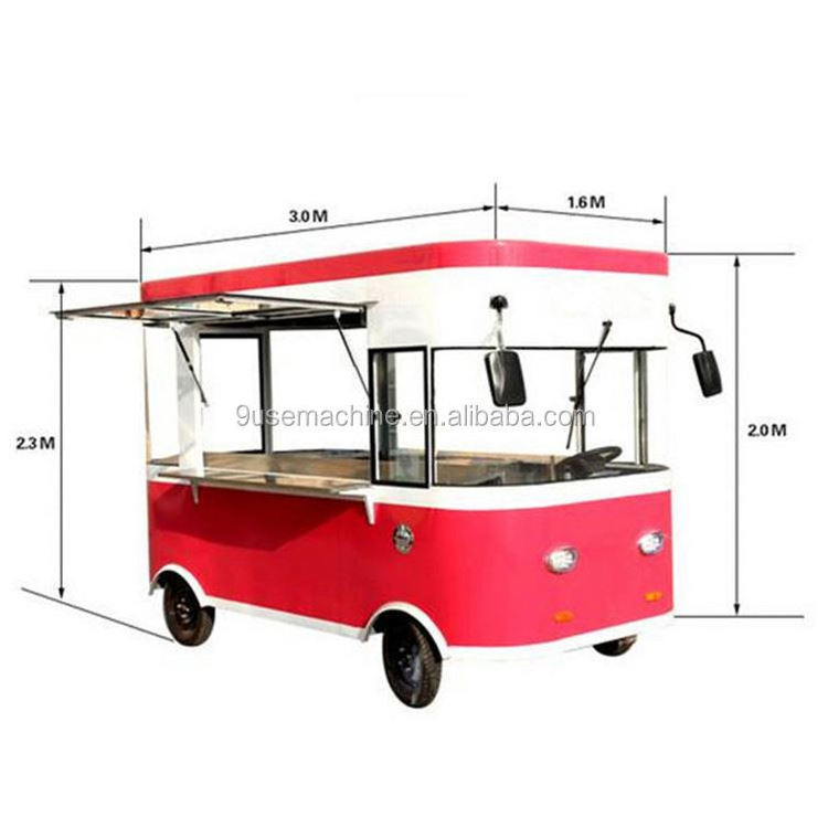 High quality and low price fast food making mobile food cart price