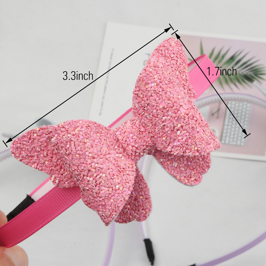 Hair Accessories For Kids Kids Rainbow Headbands Wholesales Kids Jewelry Bow Hair band Bling Headbands For Girls