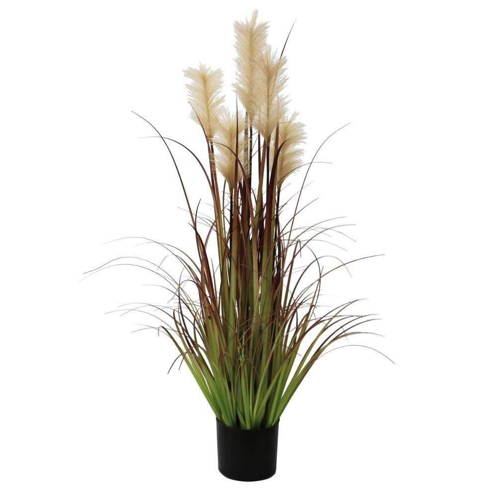 Hgh quality pvc green grass Artificial Reed Plant artificial onion grass potted plant for indoor decor