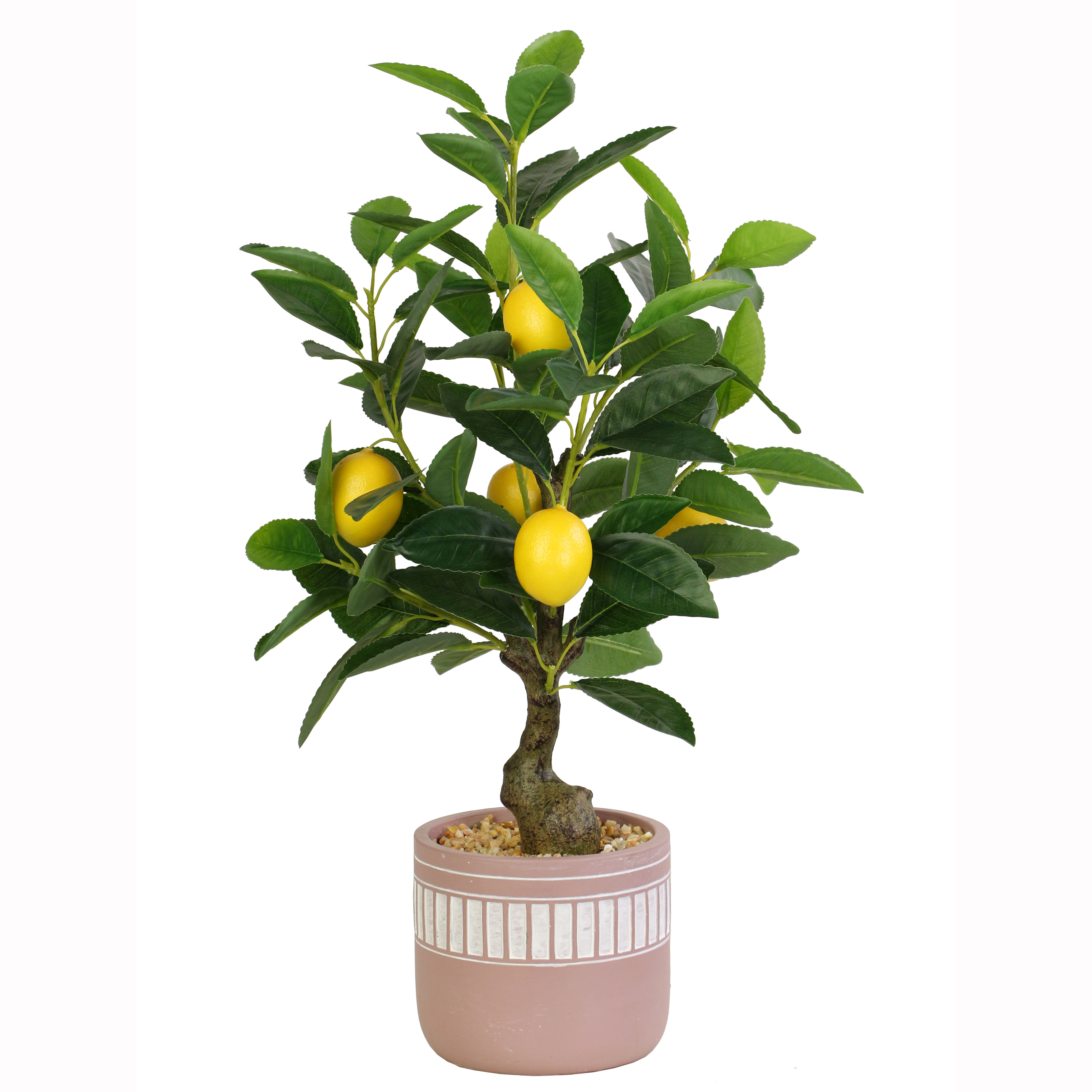 Best price potted plant artificial ornamental lemon tree with fruits bonsai for home decoration